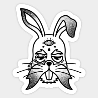 Alice in Wonderland Bunny Sticker